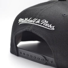 Mitchell And Ness Miami Heat LOGO REMIX Black Fire Red Gray Patch Snapback Hat