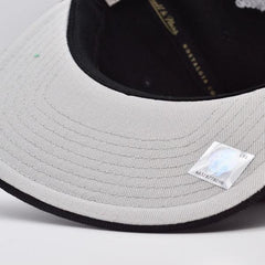 Mitchell And Ness Miami Heat LOGO REMIX Black Fire Red Gray Patch Snapback Hat