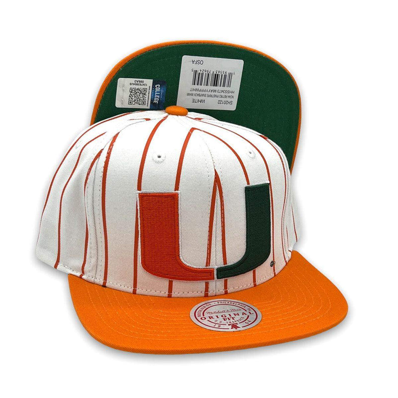 Mitchell and Ness Miami Hurricanes NCAA Purple Orange Green 9Fifty 950 Patch