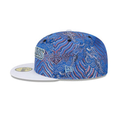 New Era Miami Marlins Jacquard Crown White Gray 59Fifty 5950 Patch Fitted Hat