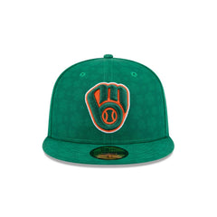 New Era Milwaukee Brewers St. Patrick's Day 2025 Green Gray 59Fifty 5950 Fitted