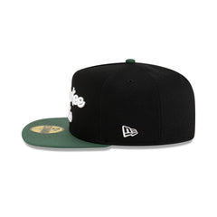 New Era Milwaukee Bucks Dashmark Mesh Black Green Gray 59Fifty 5950 Patch Fitted