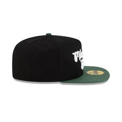 New Era Milwaukee Bucks Dashmark Mesh Black Green Gray 59Fifty 5950 Patch Fitted