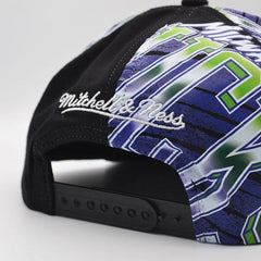 Mitchell And Ness Milwaukee Bucks SUPER REMIX Black Green Gray Patch Snapback