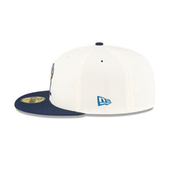New Era Minnesota Timberwolves Mascot White Blue Gray 59Fifty 5950 Patch Fitted