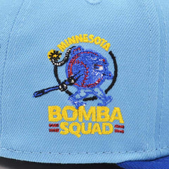 New Era Minnesota Twins BOMBA SQUAD Sky Royal Gray Red 59Fifty 5950 Patch Fitted