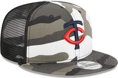 New Era Minnesota Twins Camo Gray White Black Red Blue 9Fifty 950 Patch Snapback