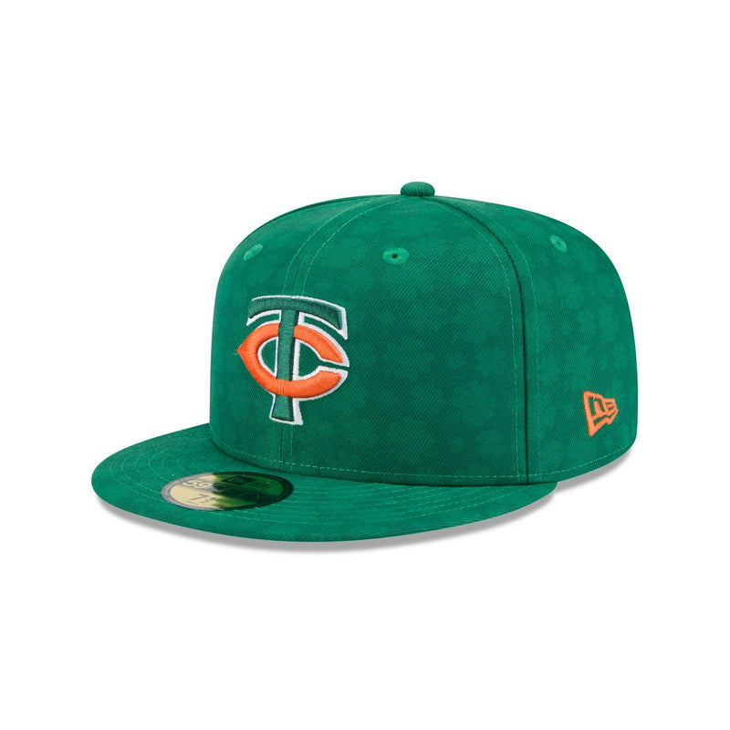 New Era Minnesota Twins St. Patrick's Day 2025 Green Gray 59Fifty 5950 Fitted