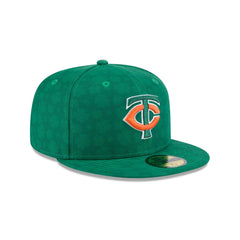 New Era Minnesota Twins St. Patrick's Day 2025 Green Gray 59Fifty 5950 Fitted