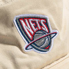 Mitchell And Ness Brooklyn Nets Off White Blue Red Bucket Cap Hat