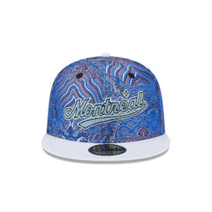New Era Montreal Expos Jacquard Crown White Gray 59Fifty 5950 Patch Fitted Hat