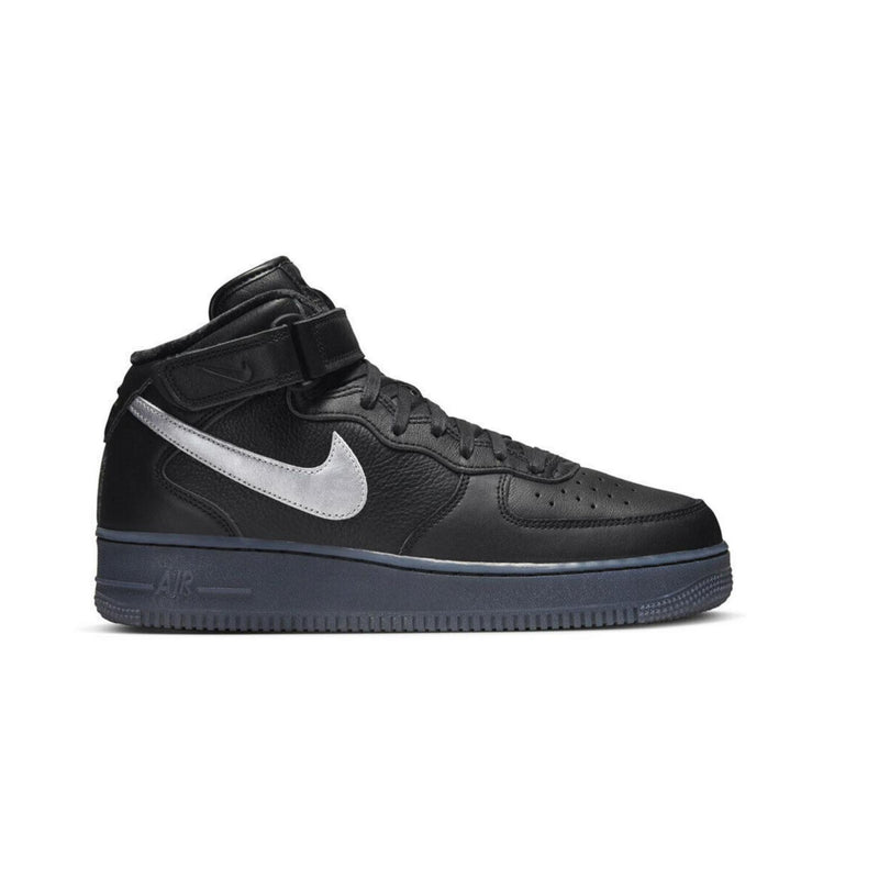 NIKE AF1 MID '07 PREMIUM BLACK METALLIC SILVER DX3061-001 Sneaker Shoe Trainer