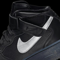 NIKE AF1 MID '07 PREMIUM BLACK METALLIC SILVER DX3061-001 Sneaker Shoe Trainer