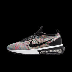 Wmns NIKE AIR MAX FLYKNIT RACER Pink Black Silver White :DM9073-300 Sneaker Shoe