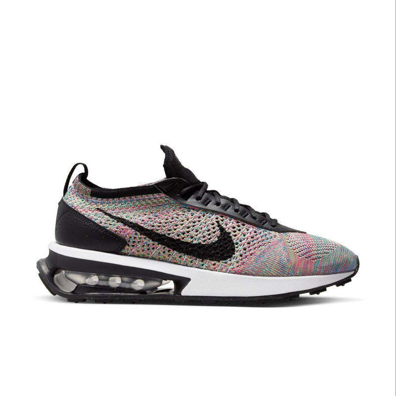 Wmns NIKE AIR MAX FLYKNIT RACER Pink Black Silver White :DM9073-300 Sneaker Shoe