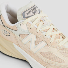 New Balance 990v6 Made In USA Vintage Rose White Black Beige U990VR6 Sneaker