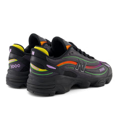 New Balance M1000 Reflective Neon Nights Black Honeycomb Purple Red Shoe Sneaker
