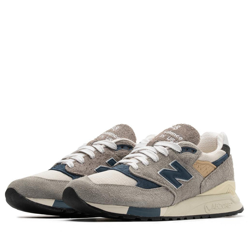 New Balance Made In USA 998 Grey Navy Blue Black White U998TA Sneaker Shoe