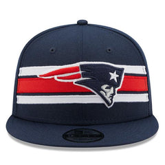 New Era England Patriots NFL Navy Blue Red White 9Fifty 950 Patch Snapback Hat