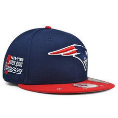 New Era England Patriots Red White Blue 9Fifty 950 Patch Snapback Cap Hat