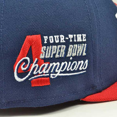 New Era England Patriots Red White Blue 9Fifty 950 Patch Snapback Cap Hat