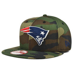 New Era England Patriots Brown Camo Black Gray Red 9Fifty 950 Patch Snapback