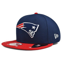 New Era England Patriots Red White Blue 9Fifty 950 Patch Snapback Cap Hat