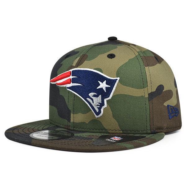 New Era New England Patriots Wood Brown Camo 9Fifty 950 Patch Snapback Cap Hat