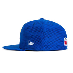 New Era LA Rams National League Royal Blue Yellow White 59Fifty 5950 Fitted Hat