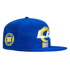 New Era LA Rams National League Royal Blue Yellow White 59Fifty 5950 Fitted Hat