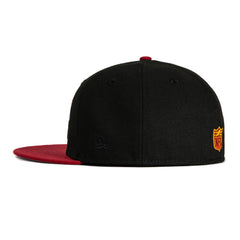 New Era Arizona Cardinals Black Cardinal Red 59Fifty 5950 Patch Fitted Cap Hat