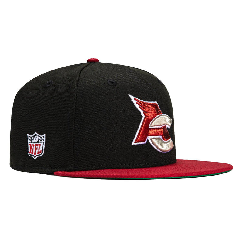 New Era Arizona Cardinals Black Cardinal Red Green 59Fifty 5950 Patch Fitted Hat