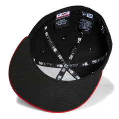 New Era Arizona Diamondbacks Black Cardinal Red 59Fifty 5950 Patch Fitted Hat