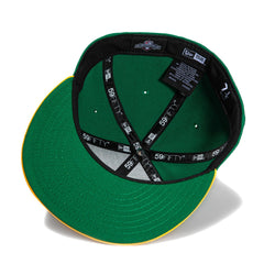 New Era Beaumont Gators Kelly Gold White Green 59Fifty 5950 Patch Fitted Cap Hat