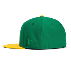 New Era Beaumont Gators Kelly Gold White Green 59Fifty 5950 Patch Fitted Cap Hat