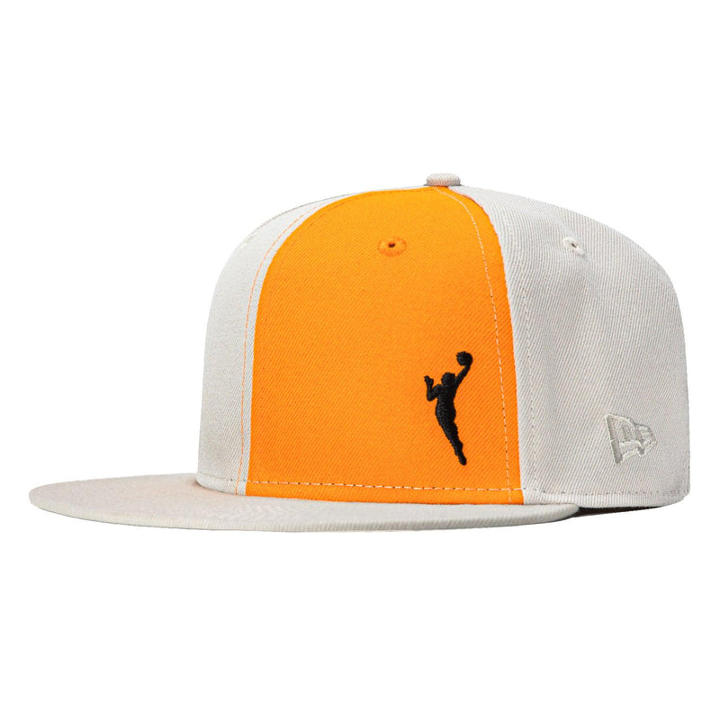 New Era Chicago Sky WNBA Stone Light Orange Gray 59Fifty 5950 Patch Fitted Cap