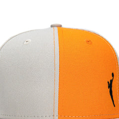 New Era Chicago Sky WNBA Stone Light Orange Gray 59Fifty 5950 Patch Fitted Cap