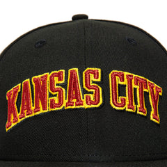 New Era Kansas City Royals Black Red Gold Green 59Fifty 5950 Patch Fitted Hat