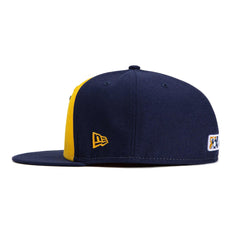 New Era Nashville Brewskis Gold Light Navy Black 59Fifty 5950 Patch Fitted Hat