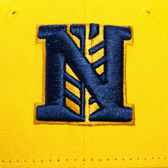 New Era Nashville Brewskis Gold Light Navy Black 59Fifty 5950 Patch Fitted Hat