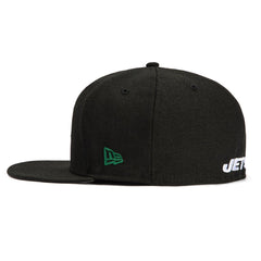 New Era New York Jets Black White Gray 59Fifty 5950 Patch Fitted Cap Hat