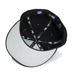 New Era New York Jets Black White Gray 59Fifty 5950 Patch Fitted Cap Hat