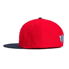 New Era Newark Eagles Negro Leagues Red Gray Navy Blue 59Fifty 5950 Patch Fitted