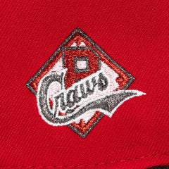 New Era Pittsburgh Crawfords Red Black Pink 59Fifty 5950 Patch Fitted Cap Hat