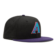 New Era Arizona Diamondbacks '98 Teal Purple Gray 59Fifty 5950 Patch Fitted Hat