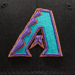 New Era Arizona Diamondbacks '98 Teal Purple Gray 59Fifty 5950 Patch Fitted Hat