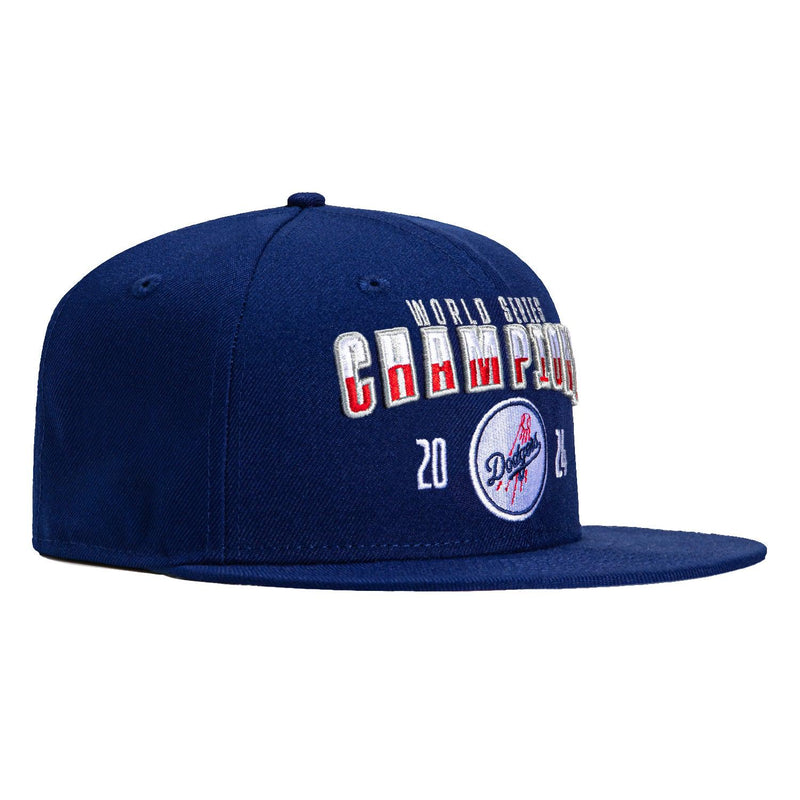 New Era LA Dodgers '24 WS Royal White Red 9Fifty 950 Patch Snapback Cap Hat