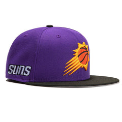 New Era Phoenix Suns Burst Black Orange Yellow 9Fifty 950 Patch Snapback Hat