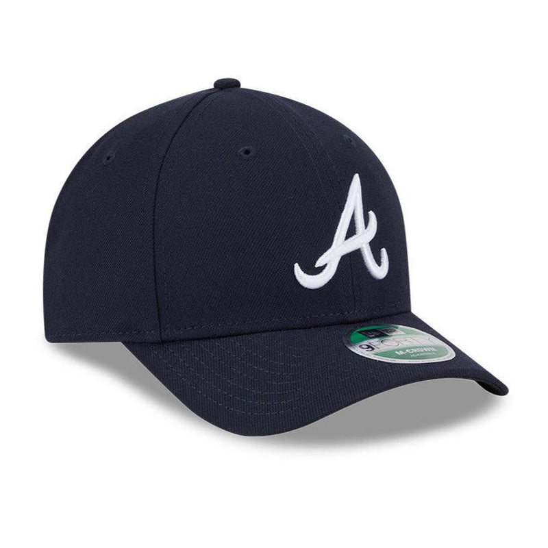 New Era Atlanta Braves Navy White Black 9Forty 940 Patch Snapback Cap Hat