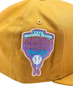 New Era Arizona Diamondbacks '98 Wheat Purple Grey 59Fifty 5950 Patch Fitted